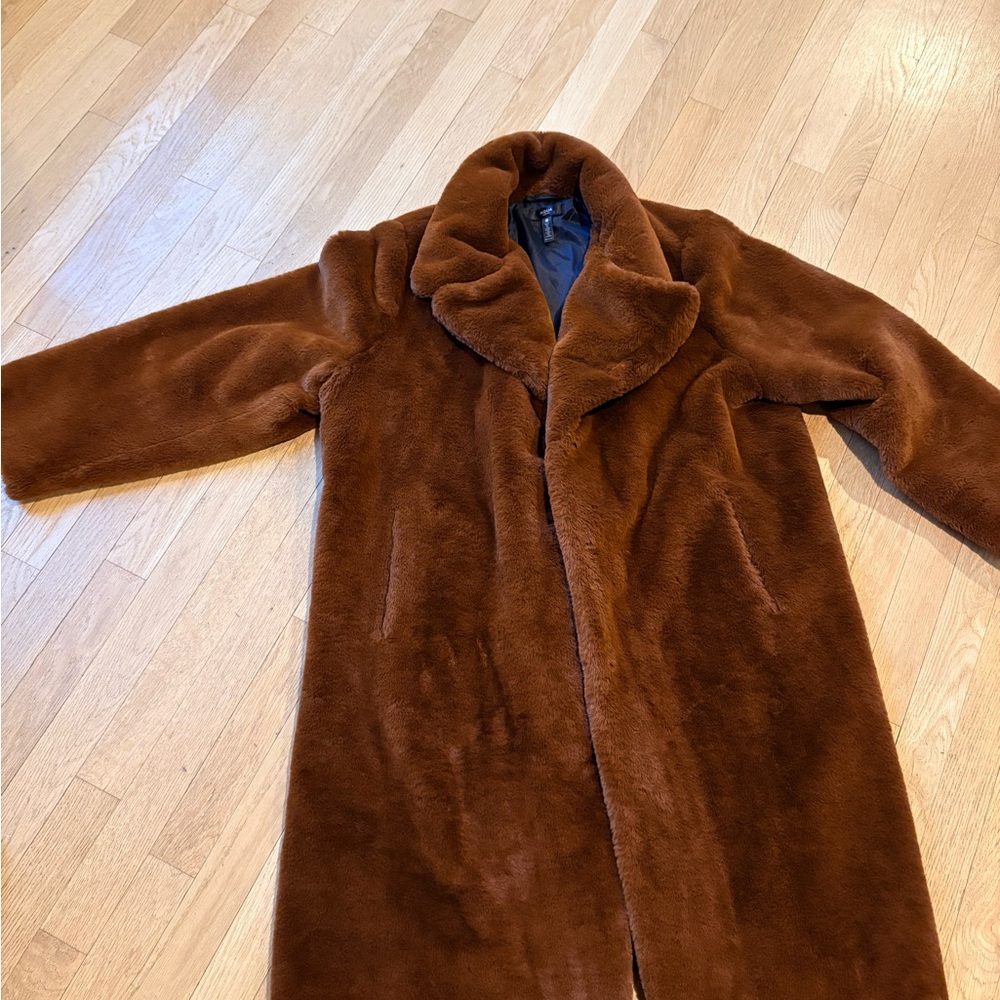 Aqua Rich Brown Teddy Jacket
